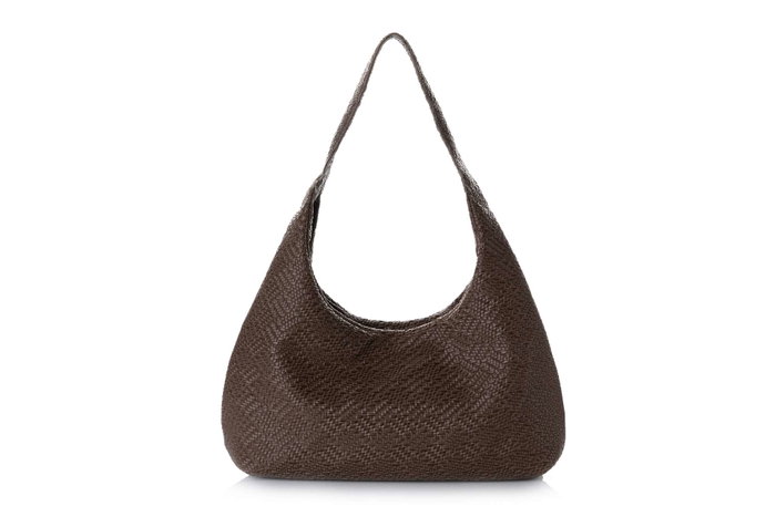 Lucky Bees 1260 Bolsa Tote de Cuero de Polivinilo Marrón para Mujer, Bolso Elegante y Sofisticado, Amplio y Duradero, Bolso de Hombro con Bolsillo Interior